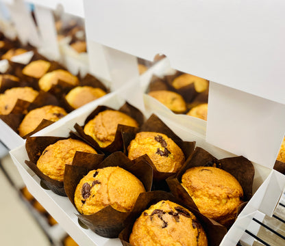 6 x Fully Keto 90% Belgium Dark Chocolate Chip & Vanilla Muffins (FREEZER FRIENDLY) 600g